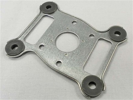 MOTOR MOUTNG PLATE+RUBBER BUSH