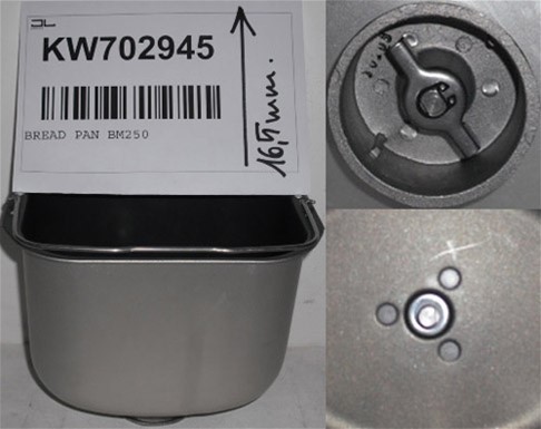 Backbehälter 170mm BM250/256