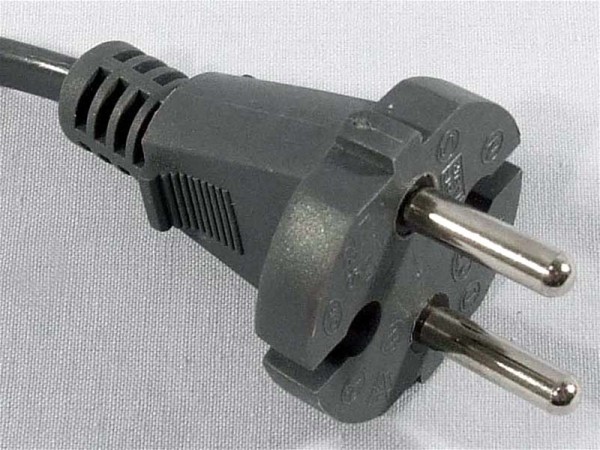 POWER SUPPLY CORD EURO PLUG BL