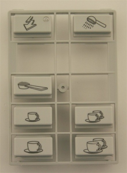Tastenrechen Kaffee grau 611