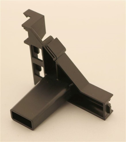 Halter Pumpe schwarz