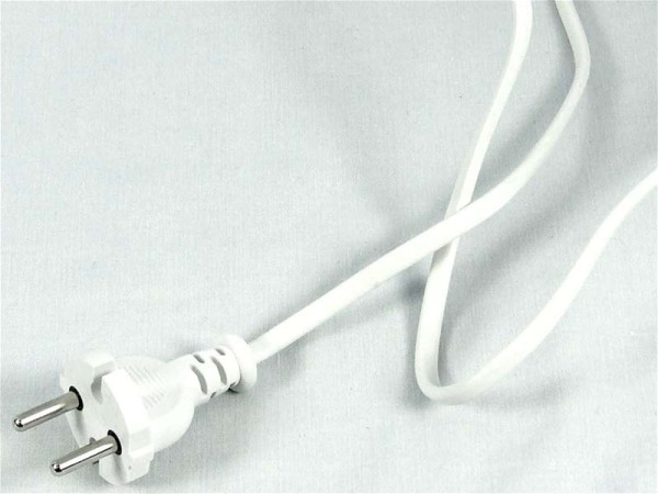 MAINS LEAD ASSY WHITE EU PL KM