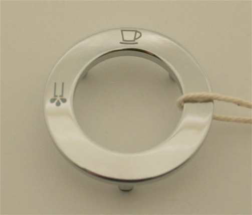 Drehknopf Blende verchromt