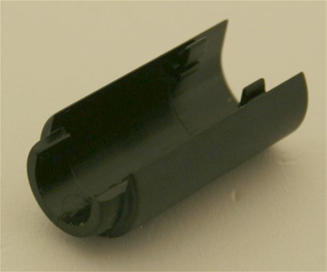 Blende Wasserrohr schwarz