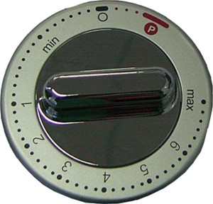 Kontrollknopf silber