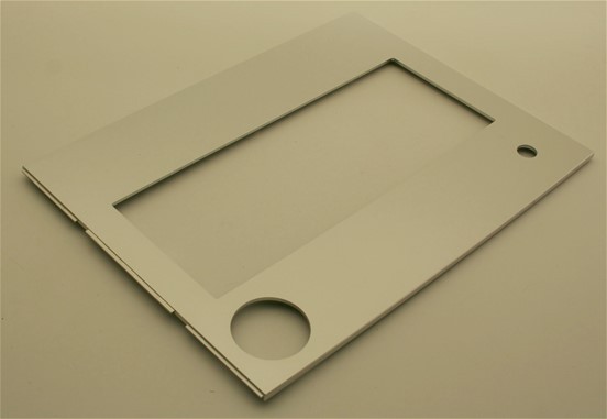 Blende oben satinsilber